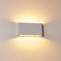 Applique Murale D'Exterieur Tinglev Led Blanc, 2 Lumieres