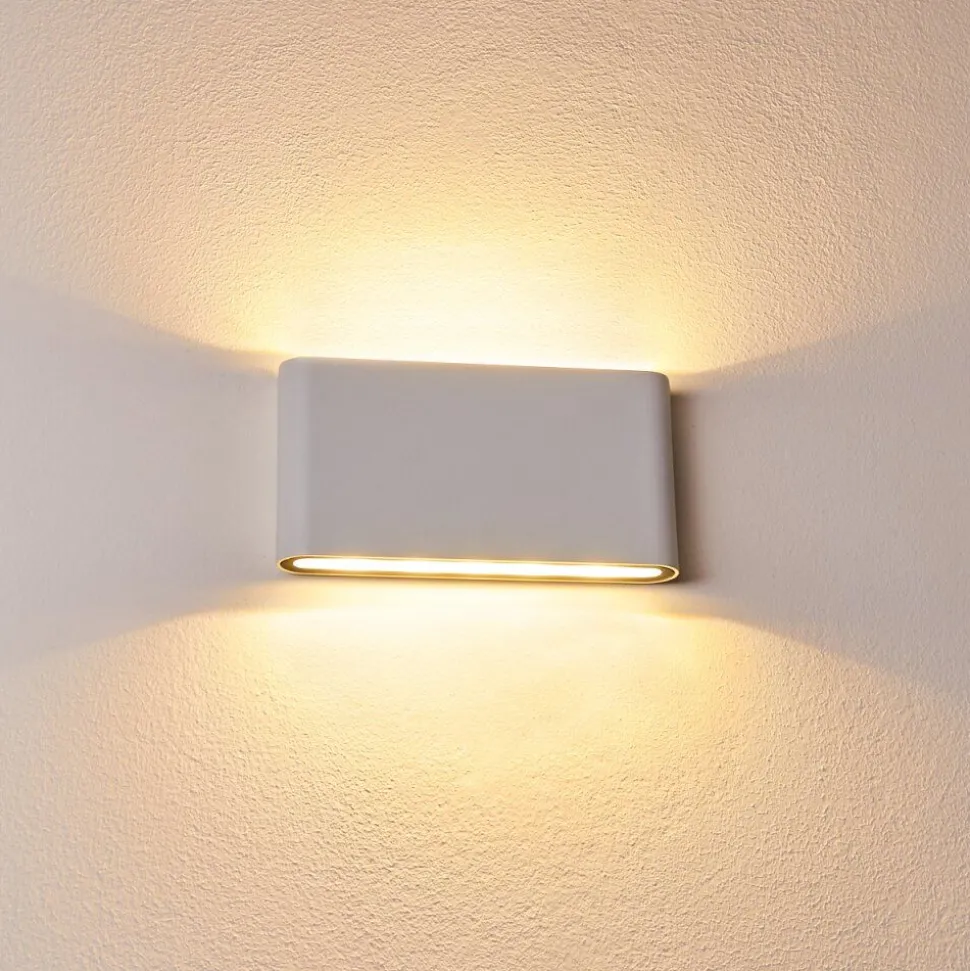 Applique Murale D'Exterieur Tinglev Led Blanc, 2 Lumieres