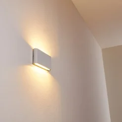 Applique Murale D'Exterieur Tinglev Led Blanc, 2 Lumieres