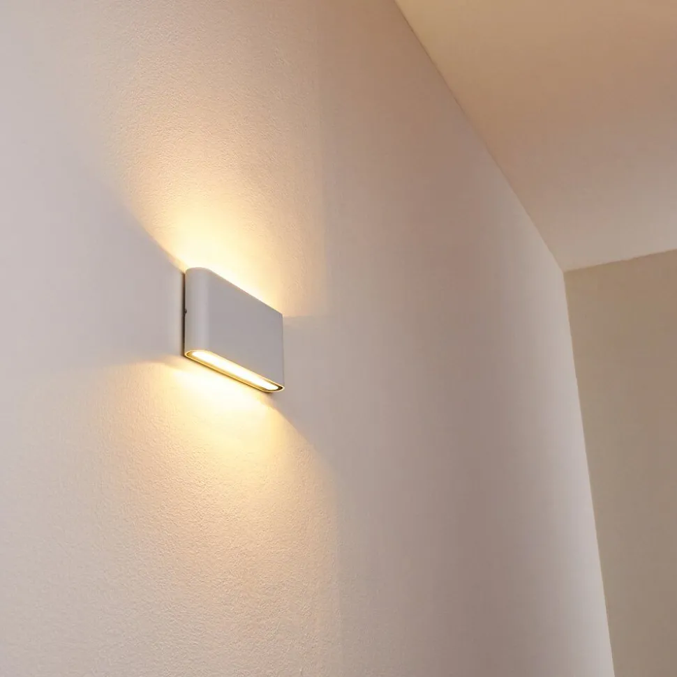 Applique Murale D'Exterieur Tinglev Led Blanc, 2 Lumieres