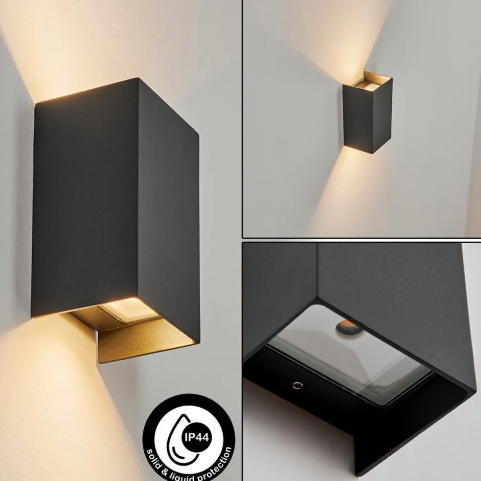 Applique Murale D'Exterieur Anobra Led Anthracite, 1 Lumiere