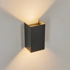 Applique Murale D'Exterieur Anobra Led Anthracite, 1 Lumiere