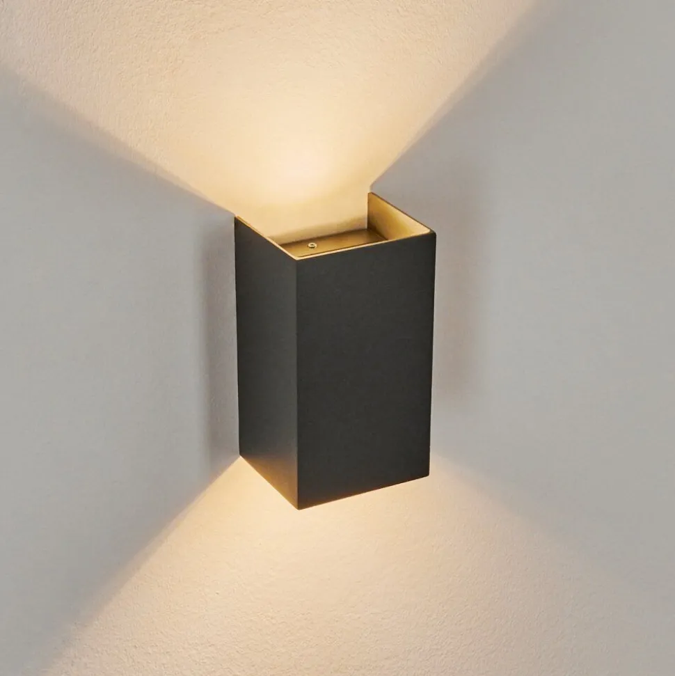 Applique Murale D'Exterieur Anobra Led Anthracite, 1 Lumiere