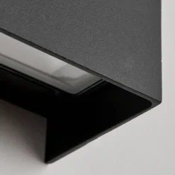 Applique Murale D'Exterieur Anobra Led Anthracite, 1 Lumiere