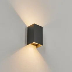 Applique Murale D'Exterieur Anobra Led Anthracite, 1 Lumiere
