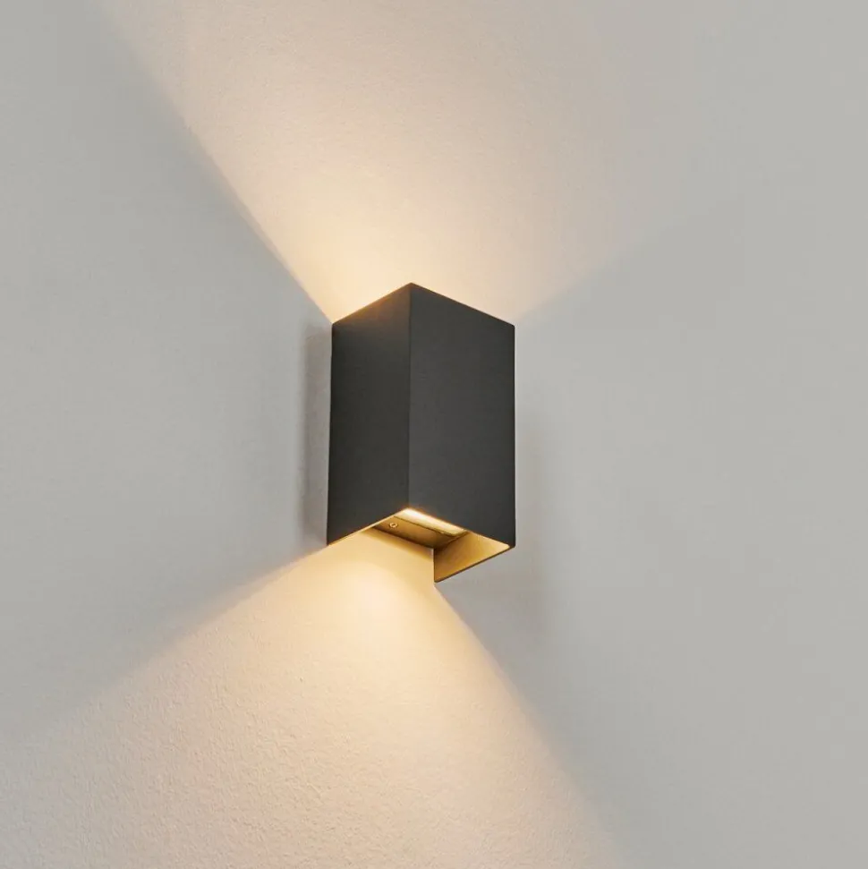 Applique Murale D'Exterieur Anobra Led Anthracite, 1 Lumiere
