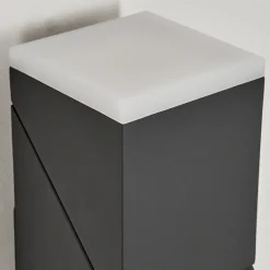 Applique Murale D'Exterieurtoogong Led Anthracite, 2 Lumieres, Detecteur De Mouvement