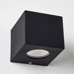 Applique Murale D'Exterieur Jonava Led Noir, 2 Lumieres