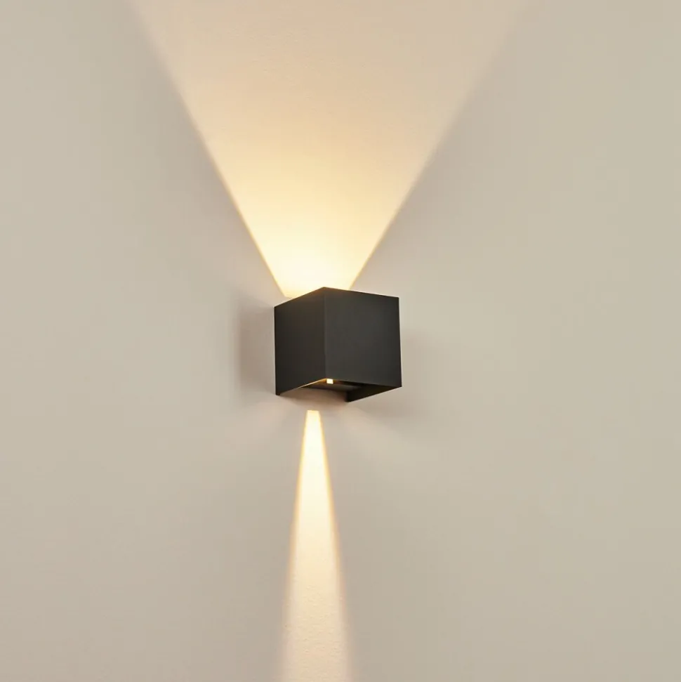 Applique Murale D'Exterieur Tamarin Led Anthracite, 1 Lumiere