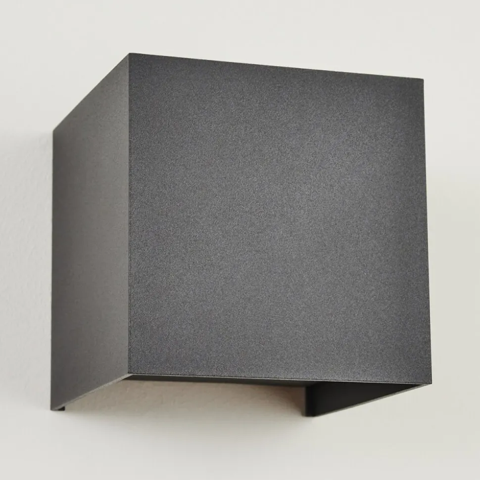 Applique Murale D'Exterieur Tamarin Led Anthracite, 1 Lumiere