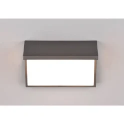 Applique Murale D'Exterieur Trio Nestos Led Anthracite, 1 Lumiere, Detecteur De Mouvement