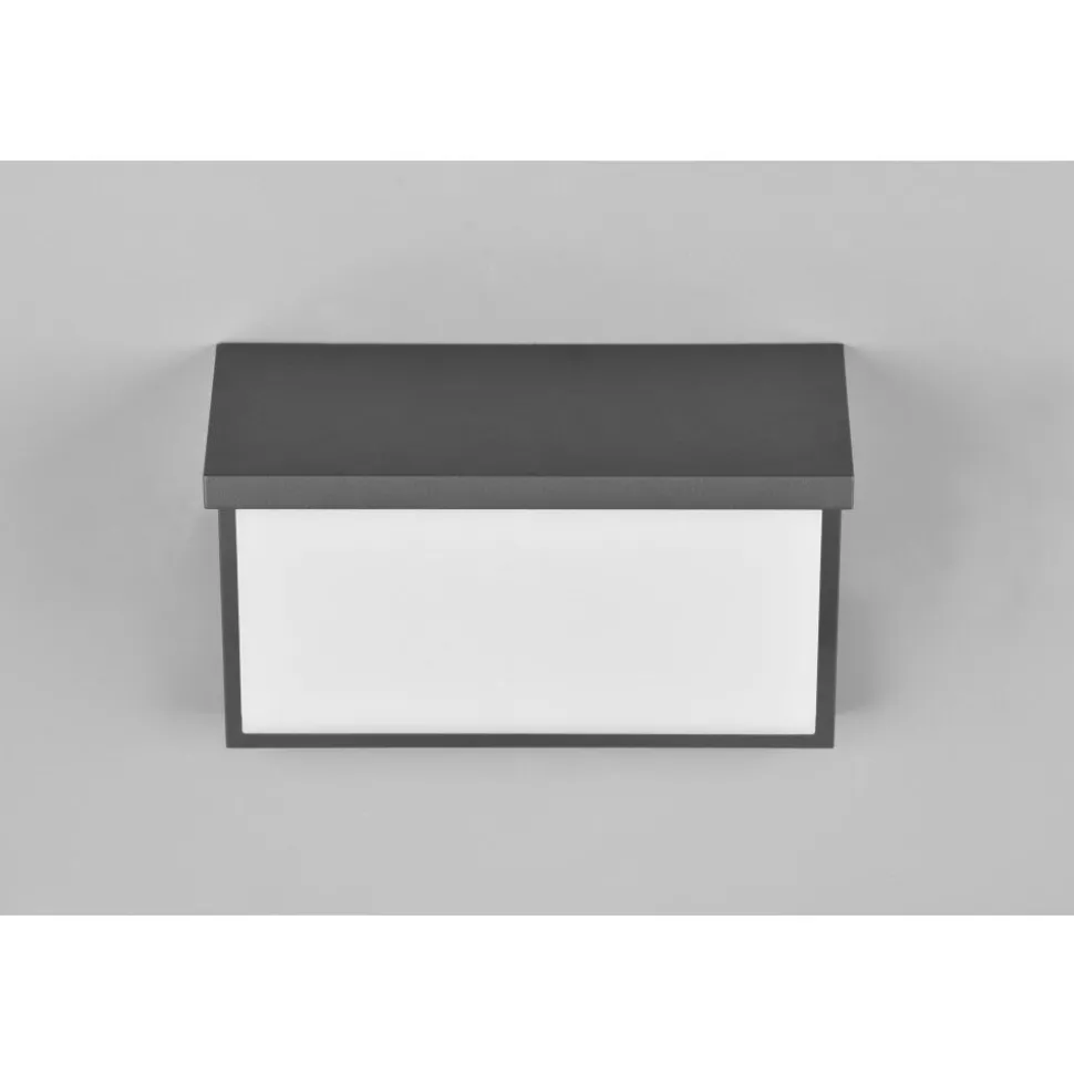 Applique Murale D'Exterieur Trio Nestos Led Anthracite, 1 Lumiere, Detecteur De Mouvement