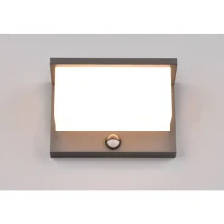 Applique Murale D'Exterieur Trio Nestos Led Anthracite, 1 Lumiere, Detecteur De Mouvement