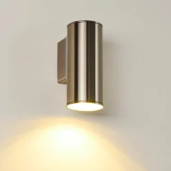 Applique Murale D'Exterieur Brachy Led Acier Inoxydable, 1 Lumiere