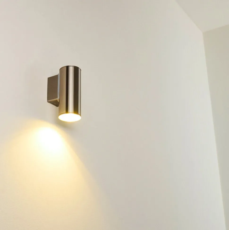 Applique Murale D'Exterieur Brachy Led Acier Inoxydable, 1 Lumiere