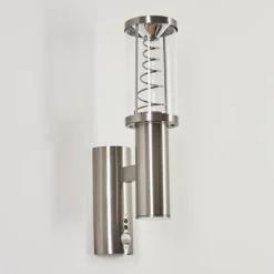 Applique Murale D'Exterieur Natalia Acier Inoxydable, 2 Lumieres