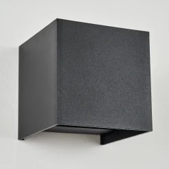 Applique Murale D'Exterieurtamarin Led Noir, 2 Lumieres