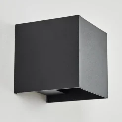Applique Murale D'Exterieurtamarin Led Noir, 2 Lumieres