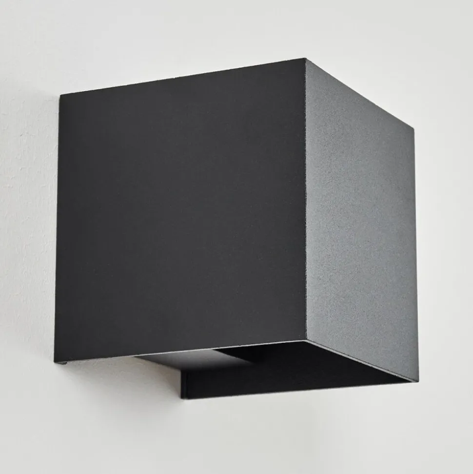 Applique Murale D'Exterieurtamarin Led Noir, 2 Lumieres