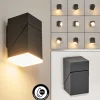 Applique Murale D'Exterieurtoogong Led Anthracite, 1 Lumiere