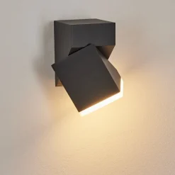 Applique Murale D'Exterieurtoogong Led Anthracite, 1 Lumiere