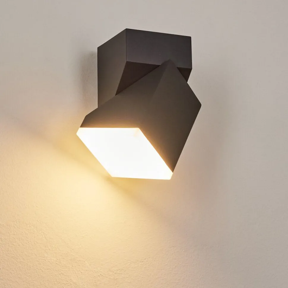 Applique Murale D'Exterieurtoogong Led Anthracite, 1 Lumiere