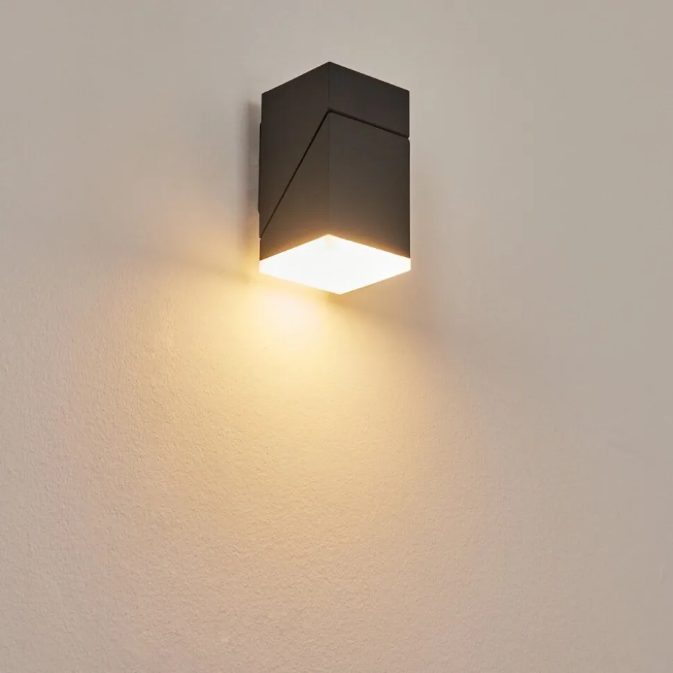 Applique Murale D'Exterieurtoogong Led Anthracite, 1 Lumiere
