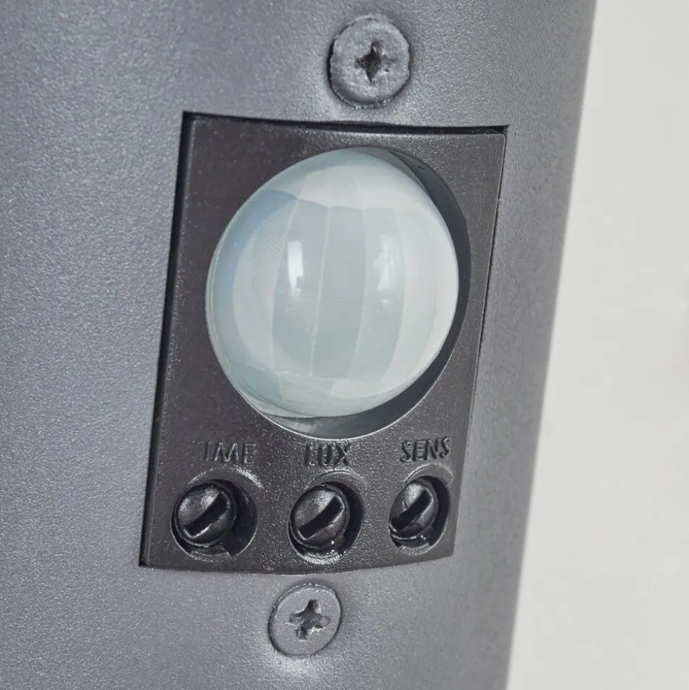 Applique Murale D'Exterieur Tunes Anthracite, 1 Lumiere, Detecteur De Mouvement