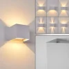 Applique Murale D'Exterieur Everton Led Blanc, 2 Lumieres