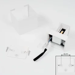 Applique Murale D'Exterieur Everton Led Blanc, 2 Lumieres