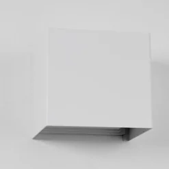 Applique Murale D'Exterieur Everton Led Blanc, 2 Lumieres