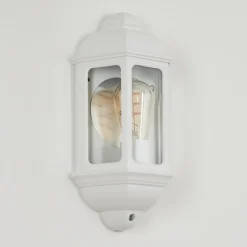Applique Murale D'Exterieurouse Blanc, 1 Lumiere