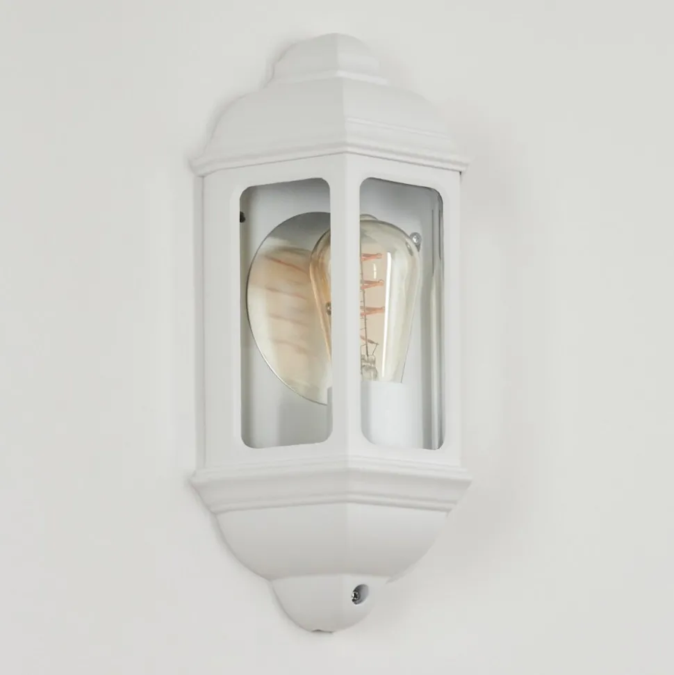 Applique Murale D'Exterieurouse Blanc, 1 Lumiere