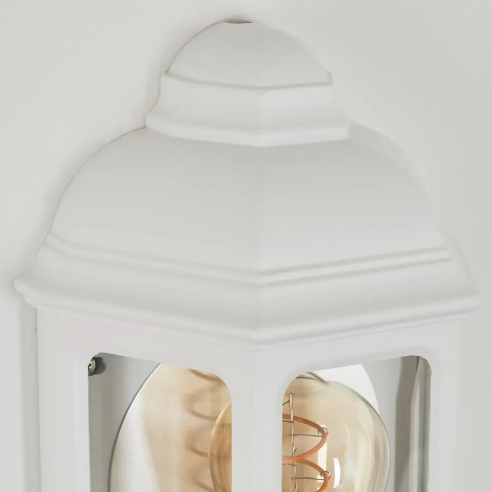 Applique Murale D'Exterieurouse Blanc, 1 Lumiere