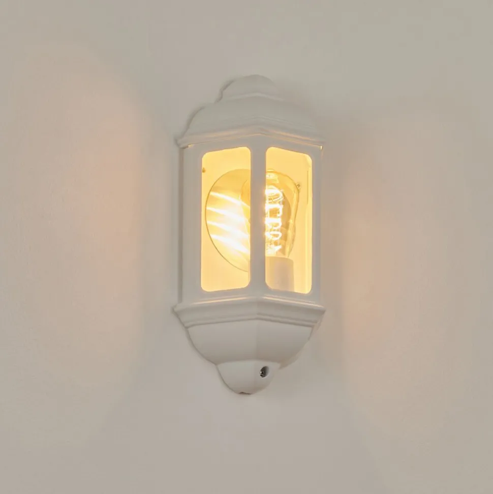 Applique Murale D'Exterieurouse Blanc, 1 Lumiere