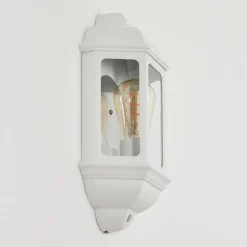 Applique Murale D'Exterieurouse Blanc, 1 Lumiere