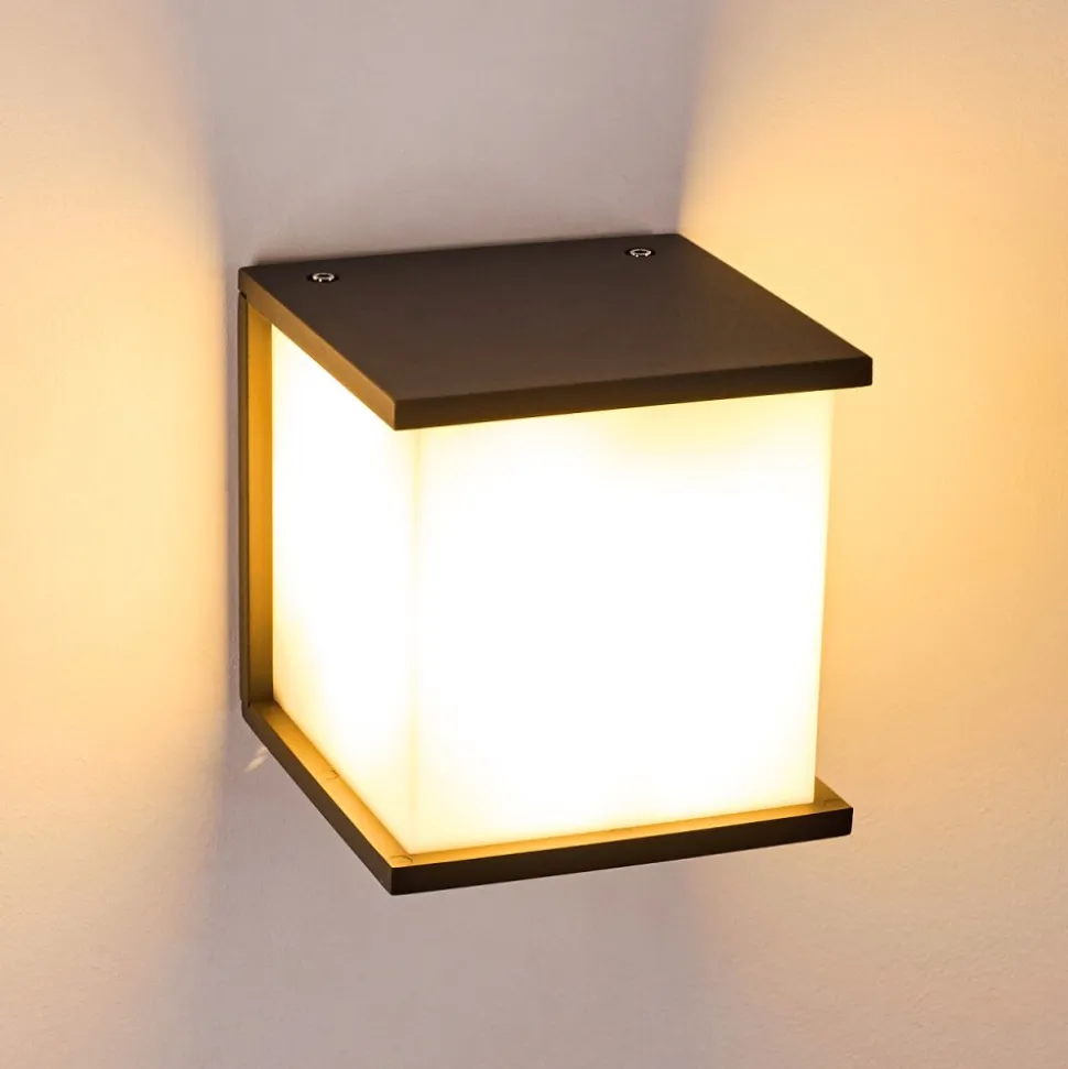 Applique Murale D'Exterieur Ebba Anthracite, 1 Lumiere