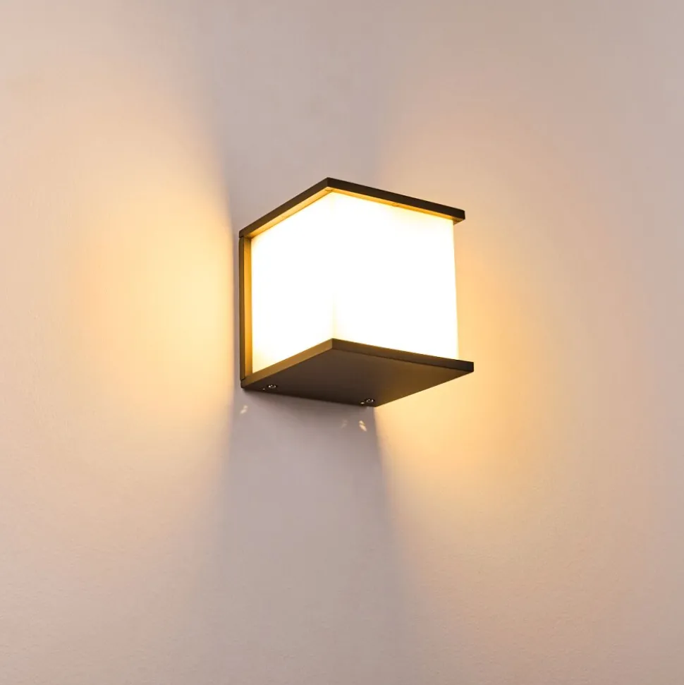 Applique Murale D'Exterieur Ebba Anthracite, 1 Lumiere