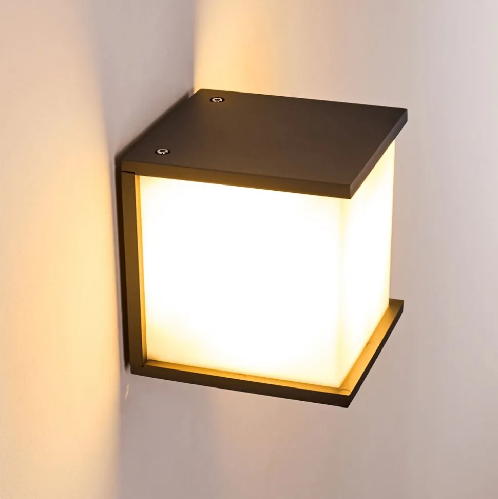 Applique Murale D'Exterieur Ebba Anthracite, 1 Lumiere