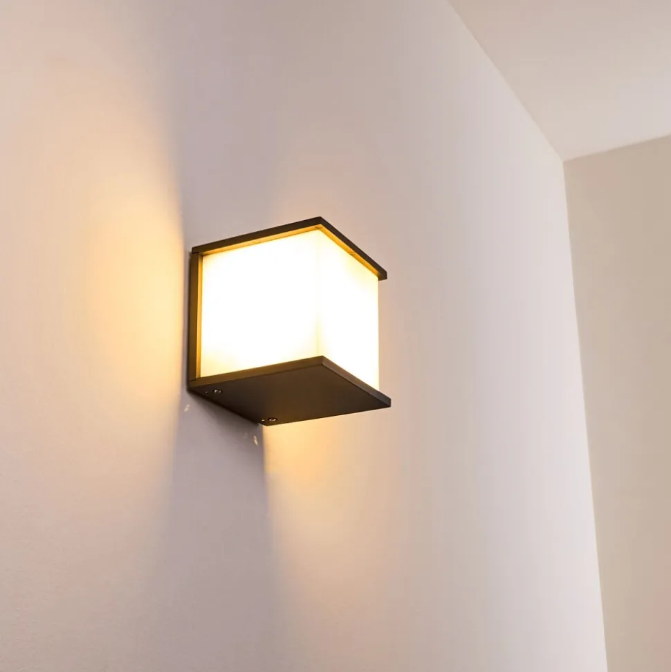 Applique Murale D'Exterieur Ebba Anthracite, 1 Lumiere