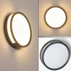 Applique Murale D'Exterieur Chiavari Led Anthracite, 1 Lumiere