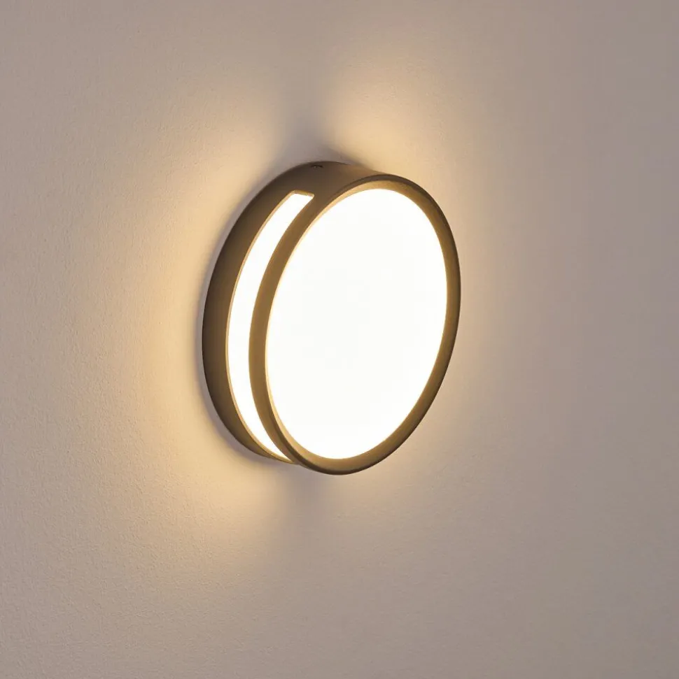 Applique Murale D'Exterieur Chiavari Led Anthracite, 1 Lumiere