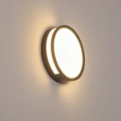 Applique Murale D'Exterieur Chiavari Led Anthracite, 1 Lumiere