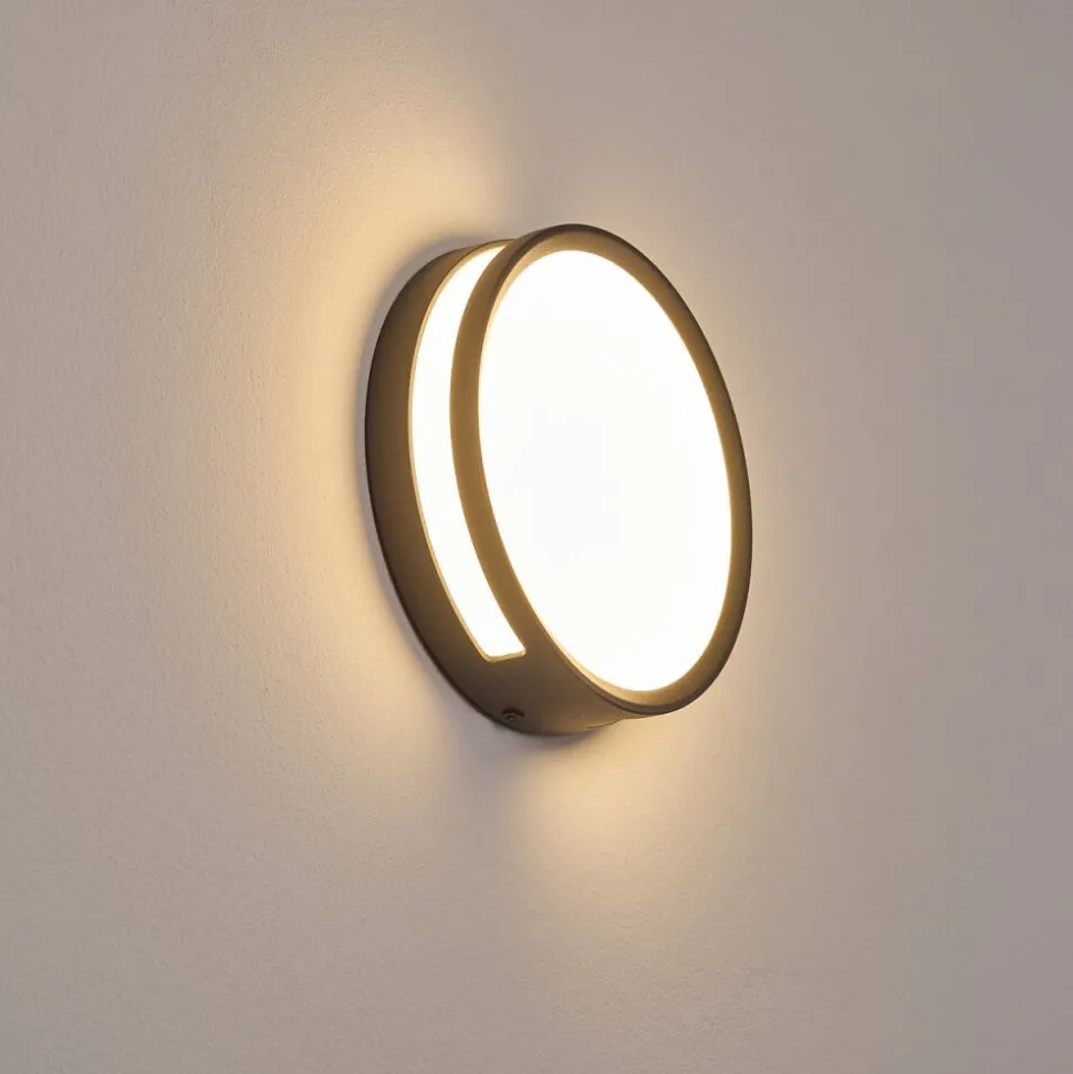 Applique Murale D'Exterieur Chiavari Led Anthracite, 1 Lumiere