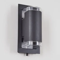 Applique Murale D'Exterieurnabawa Anthracite, 2 Lumieres
