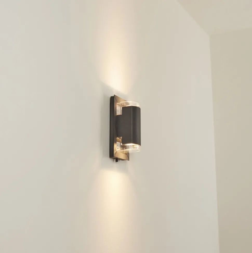 Applique Murale D'Exterieurnabawa Anthracite, 2 Lumieres