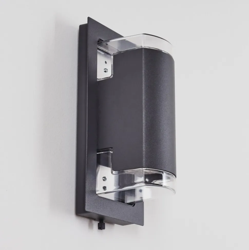 Applique Murale D'Exterieurnabawa Anthracite, 2 Lumieres