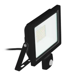 Applique Murale D'Exterieur Eglo Faedo Led Noir, 1 Lumiere, Detecteur De Mouvement