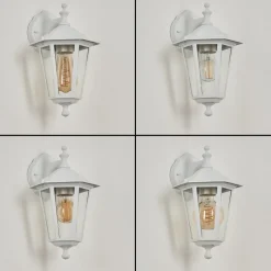 Applique Murale D'Exterieurvaltimo Blanc, 1 Lumiere