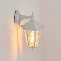 Applique Murale D'Exterieurvaltimo Blanc, 1 Lumiere